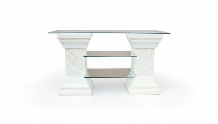 Design Vetrina Scaffale Colonna in vetro Vetrine Scaffali Armadio TV Soggiorno 1841 Nuovo