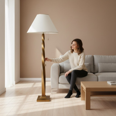 XXL lampada da terra in stile romano 167 cm