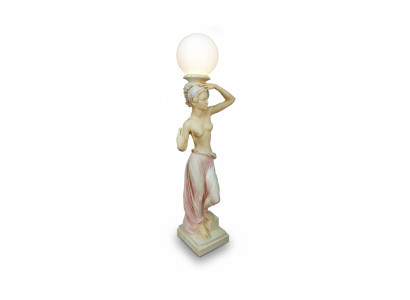 Stile antico Lampada da terra con figura di danzatrice del ventre Lampada da terra Lampada Scultura Nuova  Stile antico Lampada da terra con figura di una danzatrice del ventre Lampada Scultura Nuova