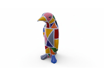Design di lusso figura scultura fatta a mano XXL 67cm pinguino animali sculture figure