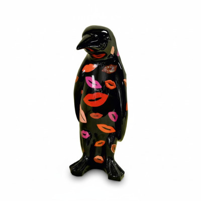 Design di lusso, scultura a figura, scultura a mano di pinguino, sculture di animali, XXL 67cm.
