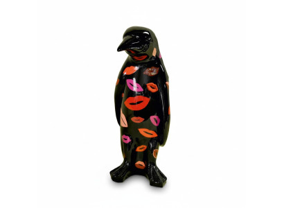 Design di lusso, scultura a figura, scultura a mano di pinguino, sculture di animali, XXL 67cm.