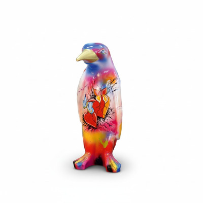 XXL 67 cm Figura Designer Fatto a Mano Dipinta Figure Scultura Sculture Statua Nuova