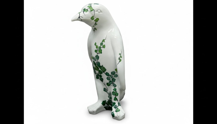 Design Pinguino Statua Scultura Figure Sculture Decorazione Decoro 3077 Nuovo