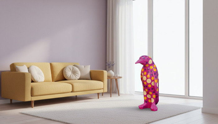 Design statua di pinguino scultura figure sculture decorazione deco 3079 nuovo