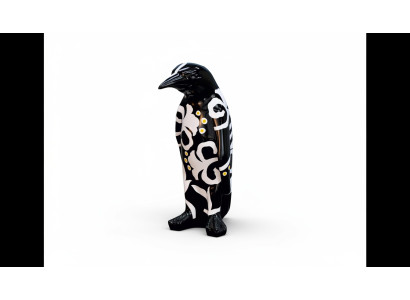 Design Pinguino Figura Statua Scultura Figure Sculture Decorazione Decoro 3080 Nuovo