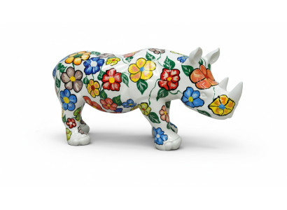 Design Nashorn Figur Statua Scultura Statuette Sculture Decorazione Decorazione 3096 Nuovo