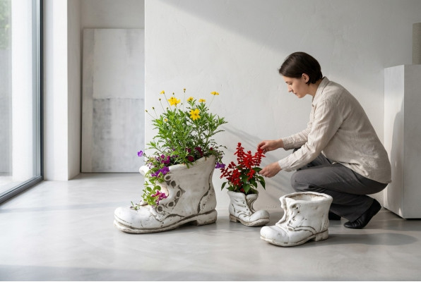 Vasi da fiori, vasi per piante, decorazioni a figura naturale, vasi da giardino, vasi.