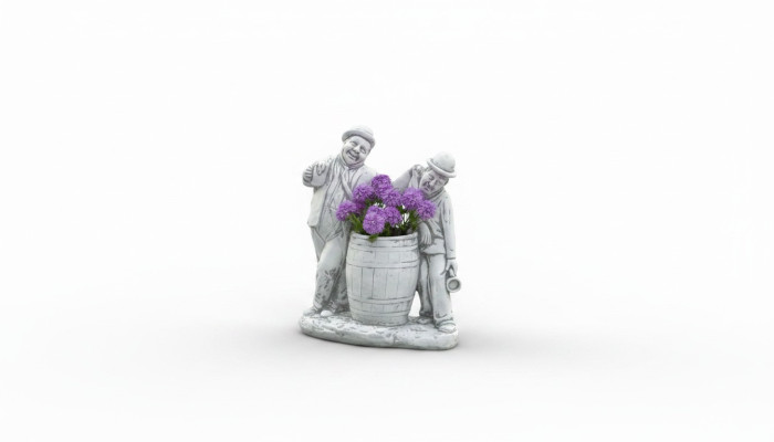 Charlie Chaplin vaso per fiori decorativo, figura da inserire nei vasi per piante.