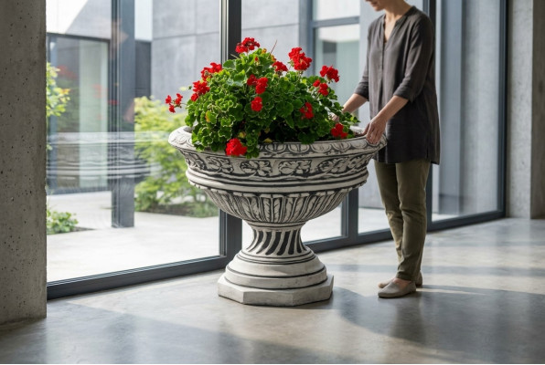 Vaso da fiori, vaso di piante, decorazione, figura, natura, vasi, vasi da fiori, giardino