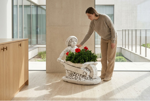 Vaso per piante decorazione naturale figura vasi vasi da fiori giardino
