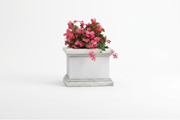 Vaso per piante decorativi in legno naturale, decorazione a figura, vasi da giardino, fioriere.