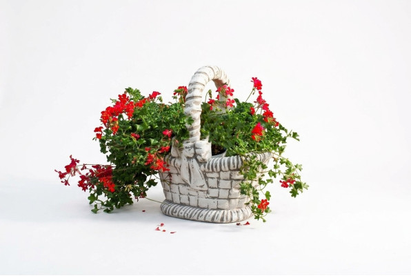 Figura Vaso da fiori Vaso da pianta Decorazione Bianco Figura Vasi da fiori Giardino