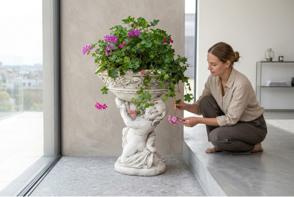 Vaso per piante, vaso da fiori, decorazione a figura da giardino, vasi per fiori, vasi, natura