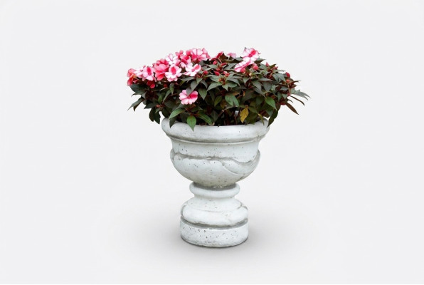 Figura Vaso da fiori Pianta Contenitore Bianco Decorazione Figura Vasi da fiori Giardino