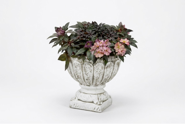 Figura Vaso per fiori Pianta Bianco Contenitore Decorazione Figura Vasi da fiore Giardino
