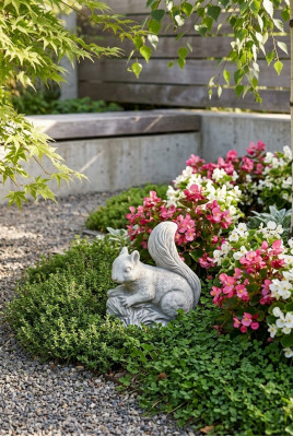 Decorazione da giardino Scoiattolo Statua Scultura Figure Sculture Design