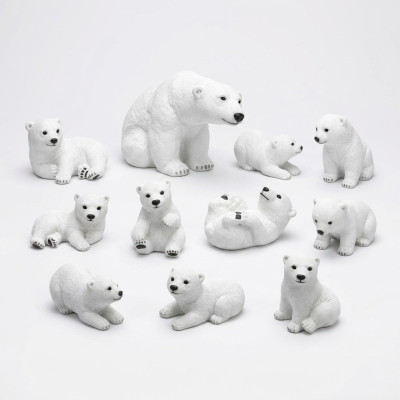 Figura di orso polare 21 cm Statua Orso Giardino Decorazioni Figure Statue decorazioni