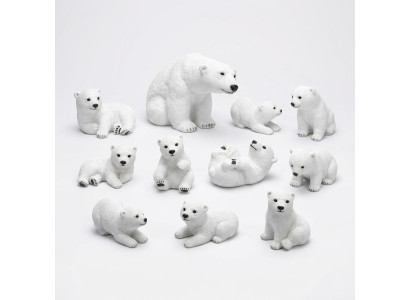 Figura di orso polare 21 cm Statua Orso Giardino Decorazioni Figure Statue decorazioni