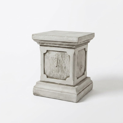 Decorazione Colonna Colonne Pietra Stile Antico Romano Bianco Decorazione Supporto Base
