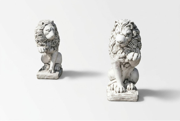 Decorazione da giardino statua scultura leone figure sculture natura designer