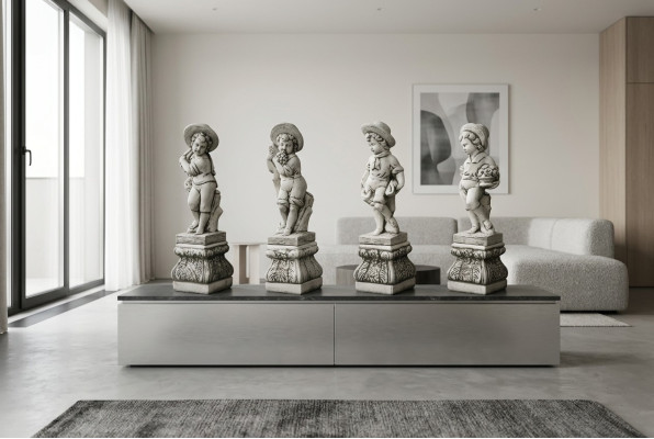 Base 27cm per scultura design figura statua giardino figure statue