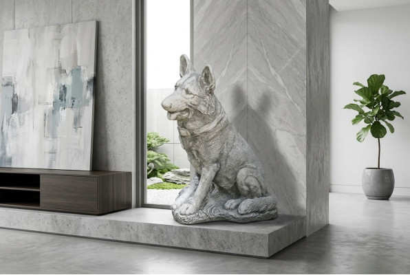 Decorazione del giardino Pastore Tedesco terrazza figure di pietra figura.