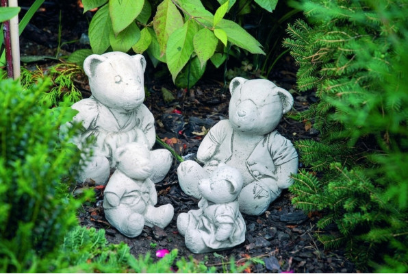Decorazione da giardino dell'orso Terrazza Statue di pietra Decorazione della figura della figura