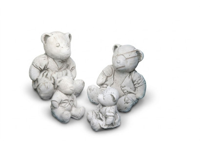 Decorazione da giardino dell'orso Terrazza Statue di pietra Decorazione della figura della figura