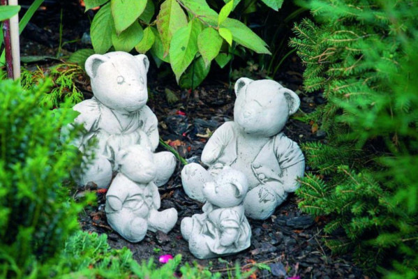 Decorazione da giardino Orso Terrazza Pietra Figure Statua Decorativa Natura