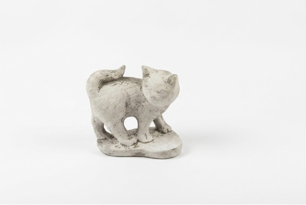 Giardino decorazione gatto terrazza figure di pietra statua scultura 494