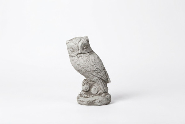 Decorazione del giardino gufetto terrazza pietra natura figure figura statua decorativa