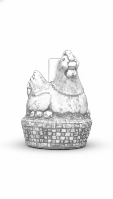 Pulcino Gallina Giardino Statua Figure Statuette Scultura Decorazione