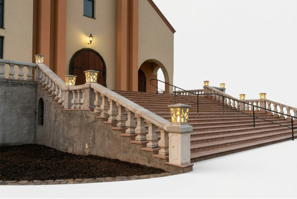 Cestino luminoso per illuminazione esterna a colonne decorazione giardino