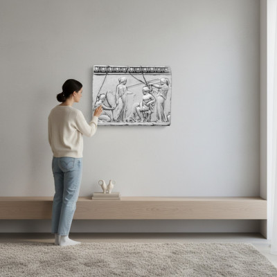 Rilievo delle donne Arte antica Rilievo a parete Immagine a parete Immagini in pietra Lastra