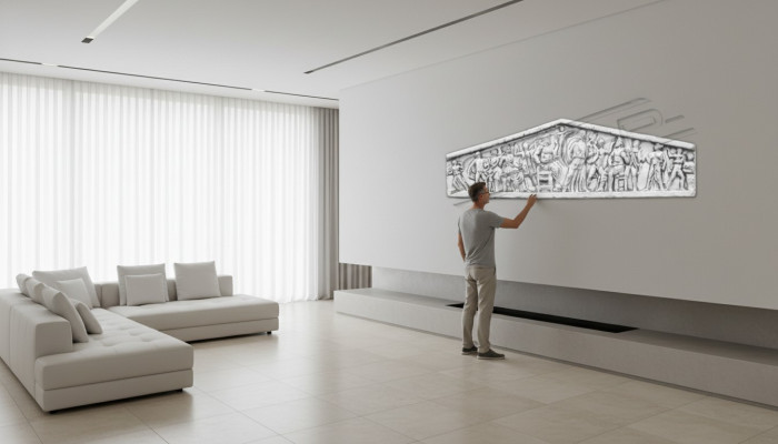 Sollievo Decorazione Murale Pietra Targa Immagine Immagini Stile Antico Giardino