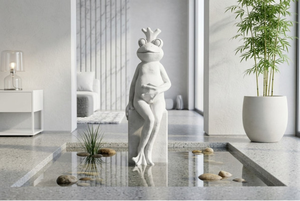Decorazione giardino Rana Terrazza Pietra Figure decorative Statua Figura