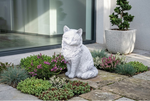 Decorazione giardino decorativa Gatto Terrazza Figure in pietra Statua