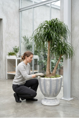 Vasi per fiori, scatola, vaso, fiori, vasi decorativi XXL in cemento per giardino e terrazza.