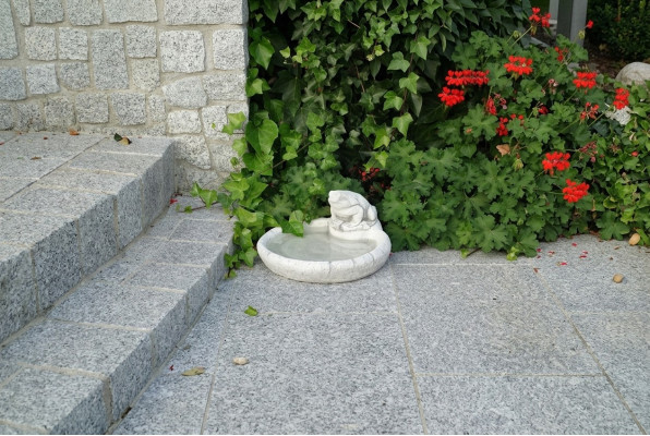 Uccello Abbeveratoio Scultura Design Statua Decorazione Giardino Figure Statue