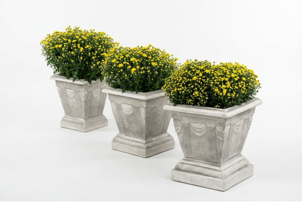 Figura Bianco Vaso di fiori Pianta Contenitore Figura Decorazione Vasi da fiori Giardino