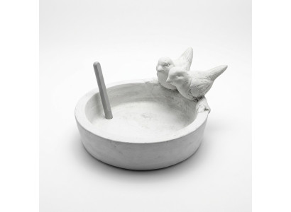 Decorazione Uccello Abbeveratoio Scultura Design Statua Figura Giardino Figure Statue
