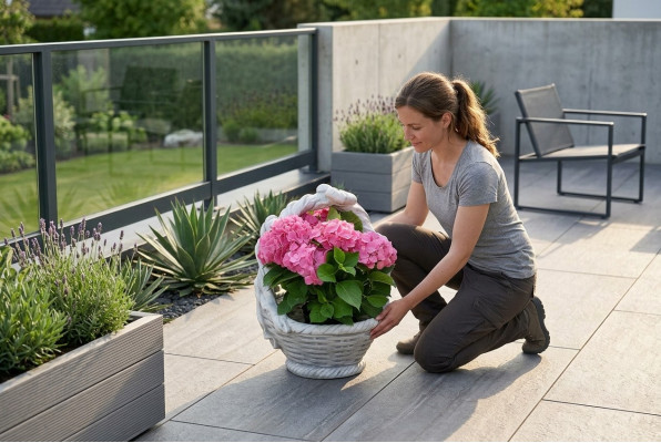 Vaso per piante, vaso da giardino decorativo con figure naturali, vasi per fiori