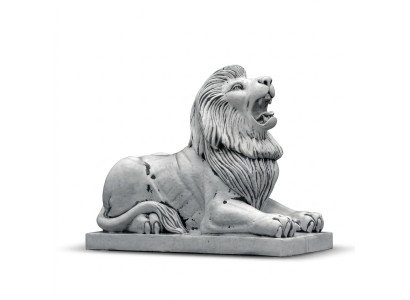 Figura di leone XXL decorazione da giardino terrazza scultura in pietra