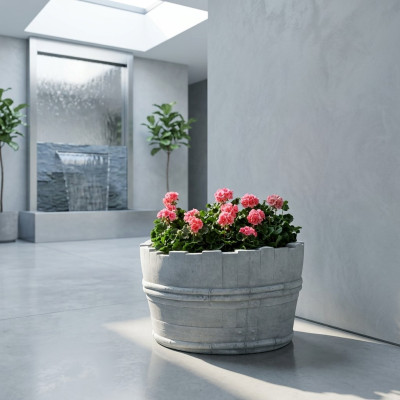 Vasi per fiori scatola vaso fiori vasi XXL Giardino Decorativo Cemento Terrazza