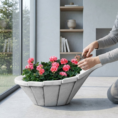 Vaso da fiori, vaso pianta, decorazione, giardino naturale, vasi, figure, vasi per fiori.