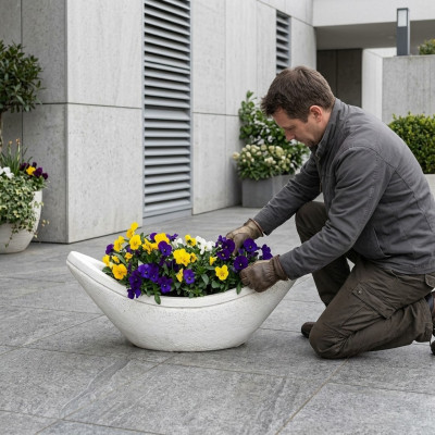 Vaso per piante, vaso da fiori, decorazione, natura, vasi da giardino, figura, vasi per fiori.
