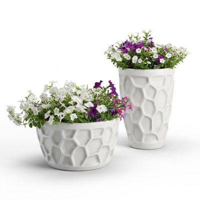 Vaso per fiori naturale decorativo per piante, vasi da giardino, figure di vaso per fiori.