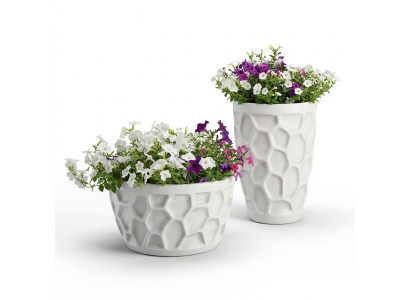 Vaso per fiori naturale decorativo per piante, vasi da giardino, figure di vaso per fiori.