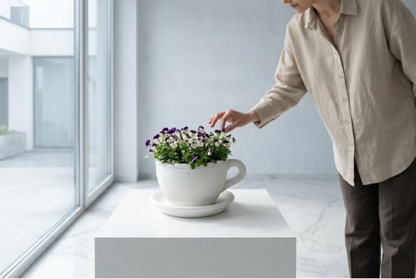 Vaso per piante Secchiello per piante Decorazione naturale Vasi Figure Giardino Vasi per fiori